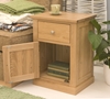 Picture of Mobel Oak One Door one Drawer Lamp Table