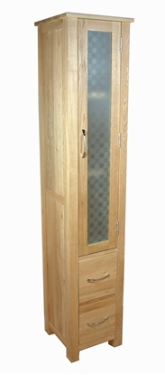 Picture of Mobel Oak Closed Bathroom Unit Tall