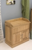 Picture of Mobel Oak Shoe Bench with Hidden Storage