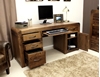 Picture of Shiro Walnut Twin Pedestal Computer Desk