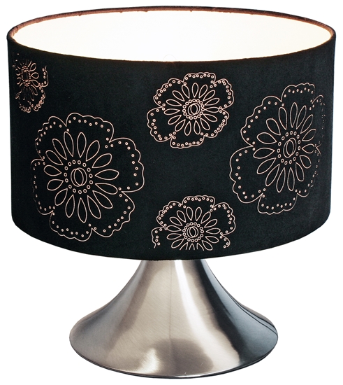 Picture of Black Flower Shade Table Lamp